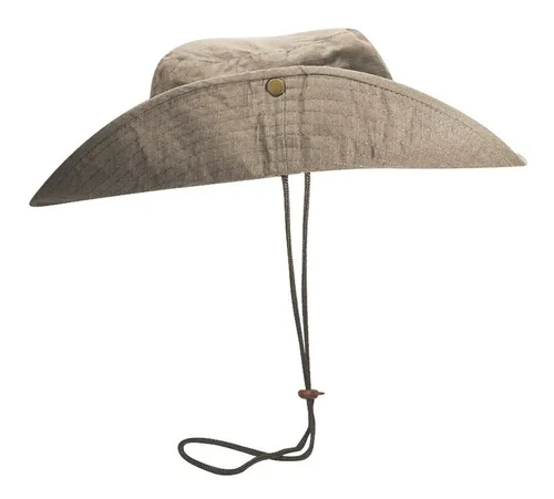 Gorro Pescador Canvas Ripstop Beige