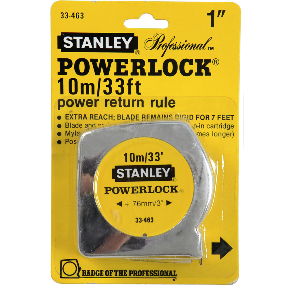 STANLEY HUINCHA POWERLOCK 1X10MT 33-463S