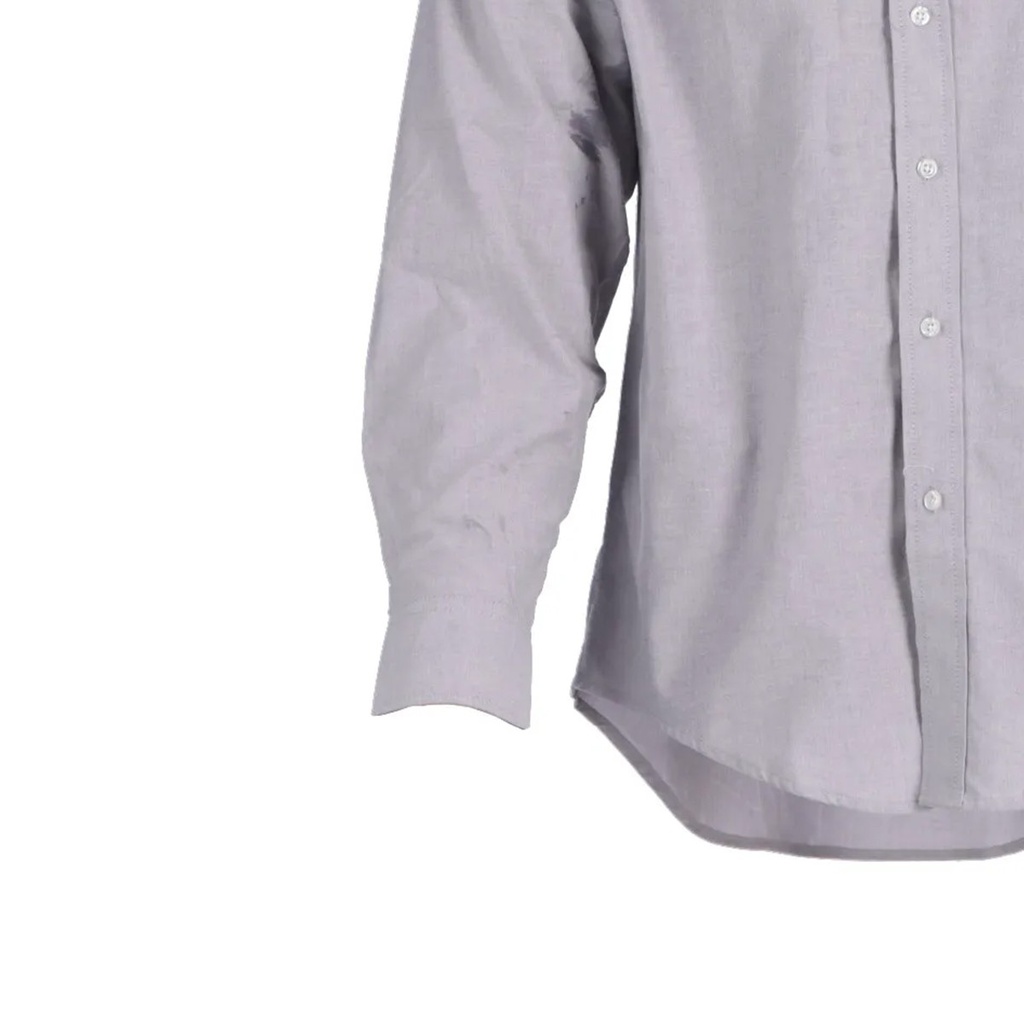CAMISA OXFORD M/L GRIS T/S