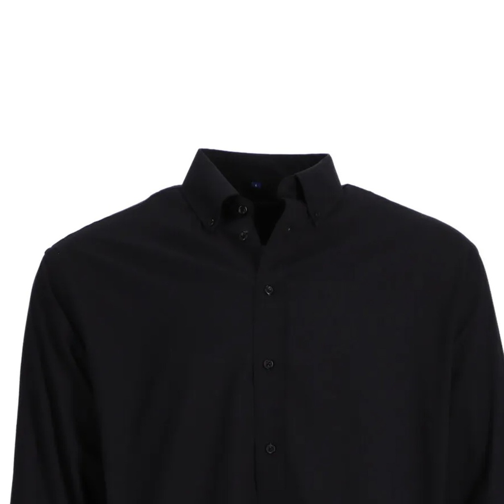 CAMISA OXFORD M/L NEGRO T/S
