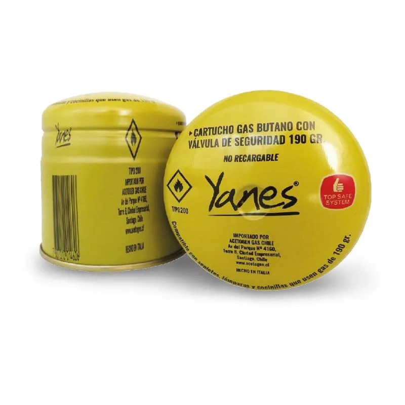 Gas butano para soplete Yanes 190 gr