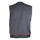 Chaleco geologo gabardina gris naranjo