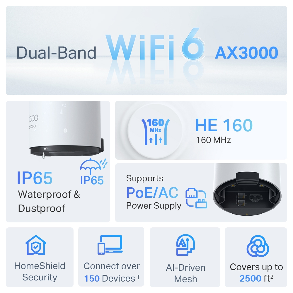 Deco X50-Outdoor tp-link AX3000 wifi6