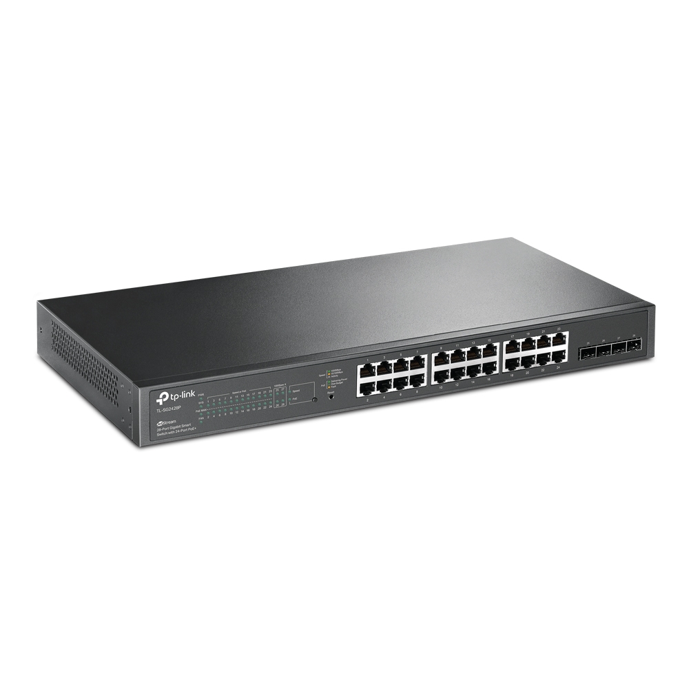 Switch tp-link administrado POE 24 puertos + 4 SFP