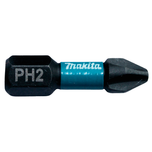 Punta Impact Black Makita PH2 25 mm 2 Piezas