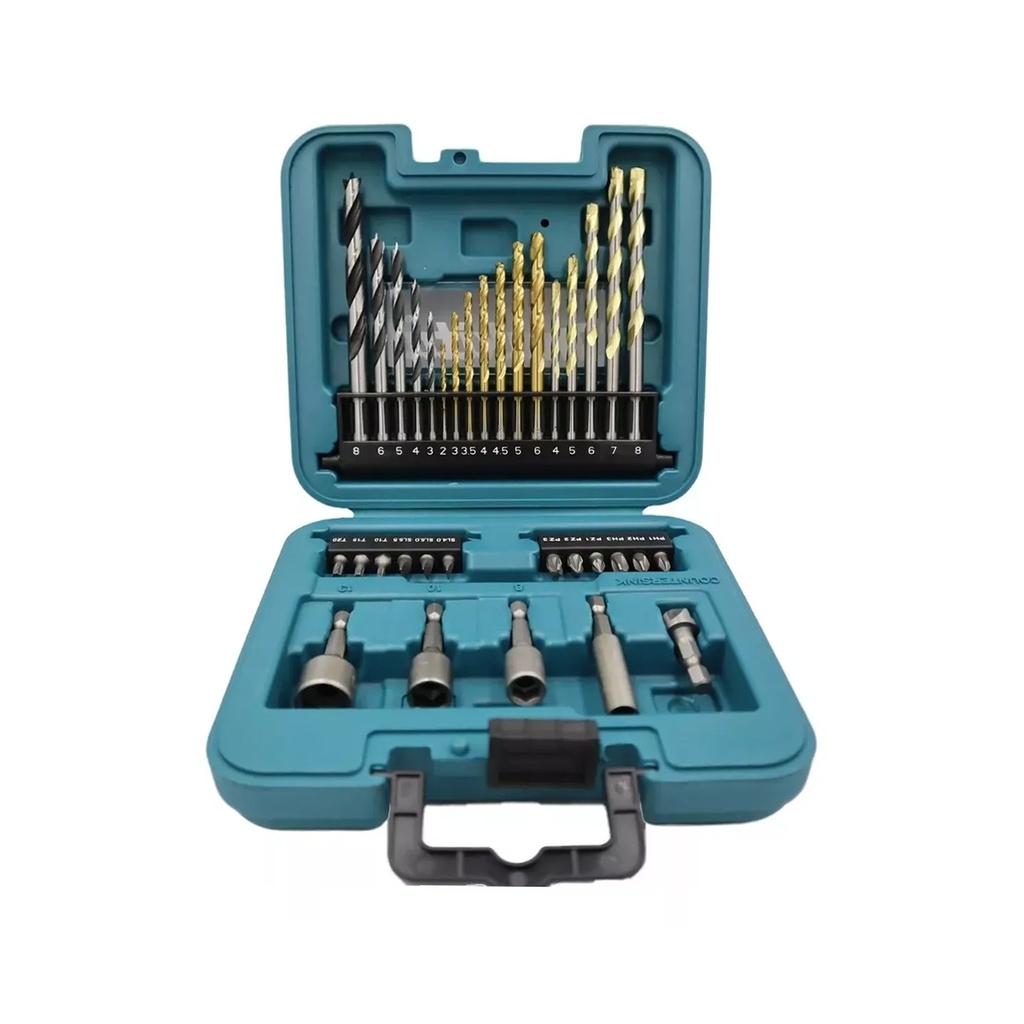 set de puntas y brocas makita 34 piezas b-68498