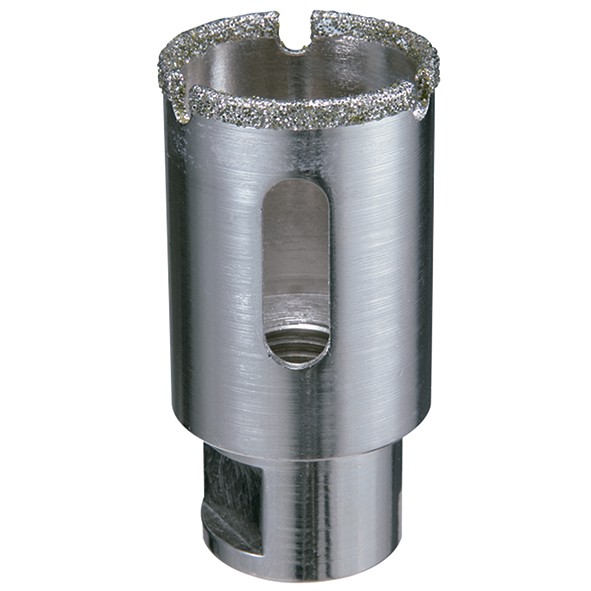 Broca Copa Diamantada 25mm. Para perforaciones en Marmol (M14)