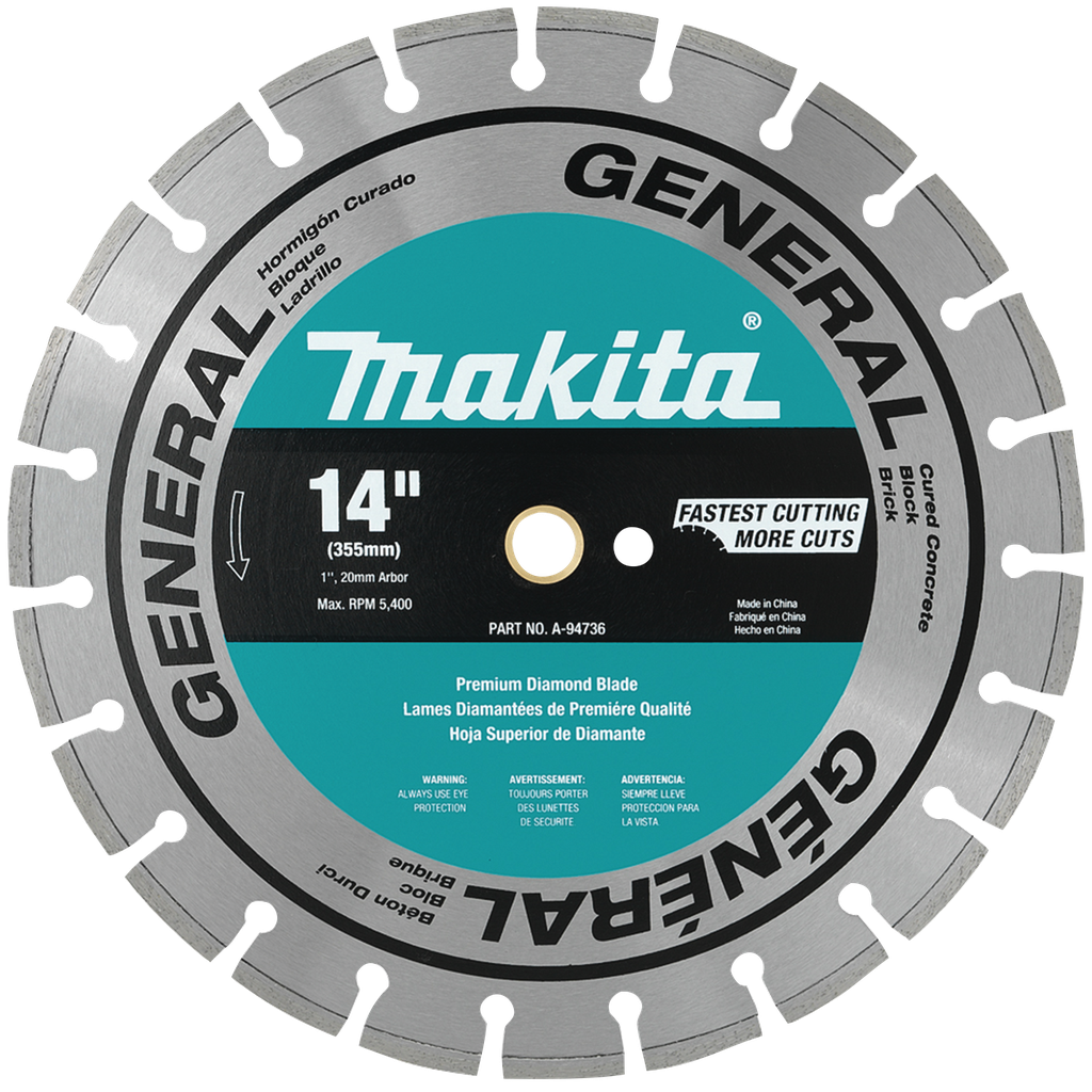Disco Diamantado Makita 14” (355 mm) Uso General A-94736
