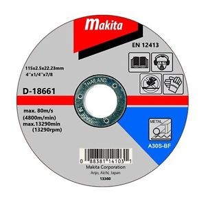 Disco de corte metal makita 41/2 A30S-BF d-18661