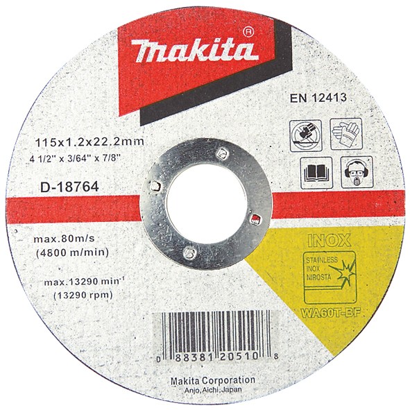 DISCO CORTE ACERO INOXidable Makita 4-1/2"