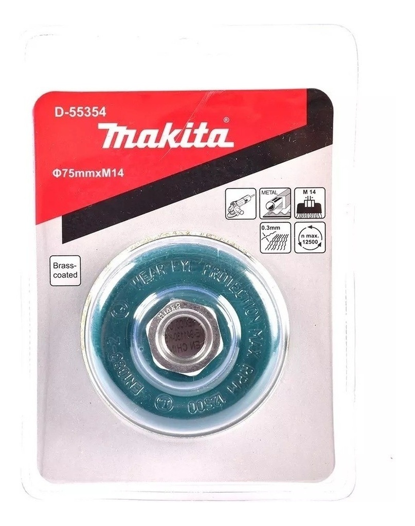 GRATA COPA MAKITA ACERO RIZADO 75MM X M14 D-39768