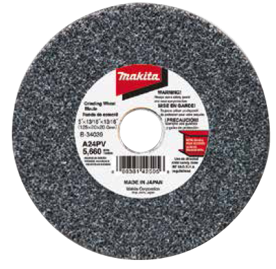 RUEDA AMOLADORA PARA ESMERIL RECTO 125 GRANO 36 P/GS5000