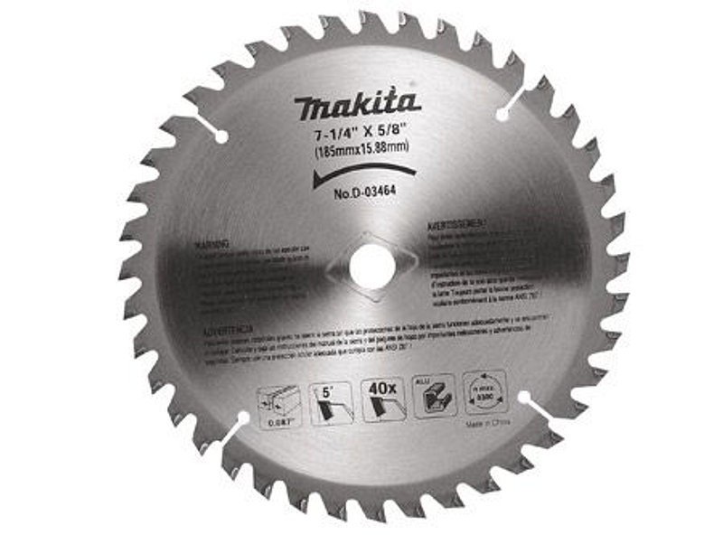Disco sierra circular makita 7 1/4 para aluminio D-03464