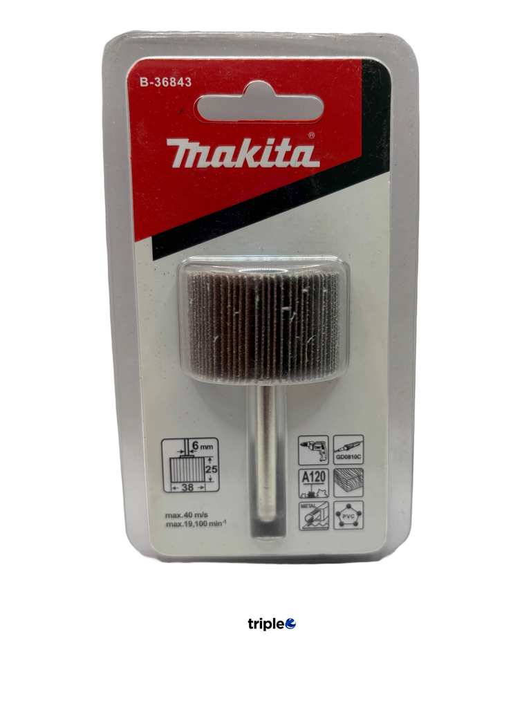 Rueda traslapada Makita  A120 38.1 x 25.4 x 6.00