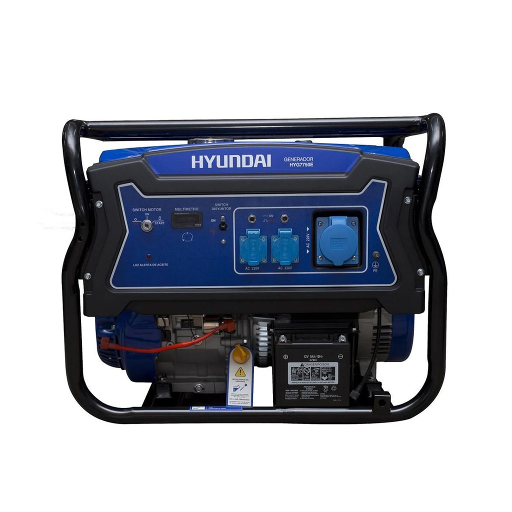 Generador Hyundai Gasolina 2,5/2,8 kW/kVA Partida Eléctrica Monofásico Abierto