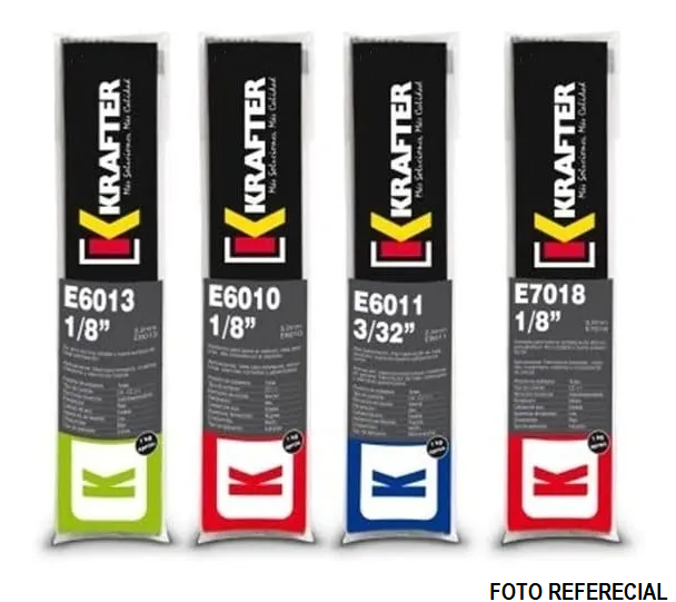 Soldadura electrodo Krafter E6011 1/8 3,2mm 1 KG