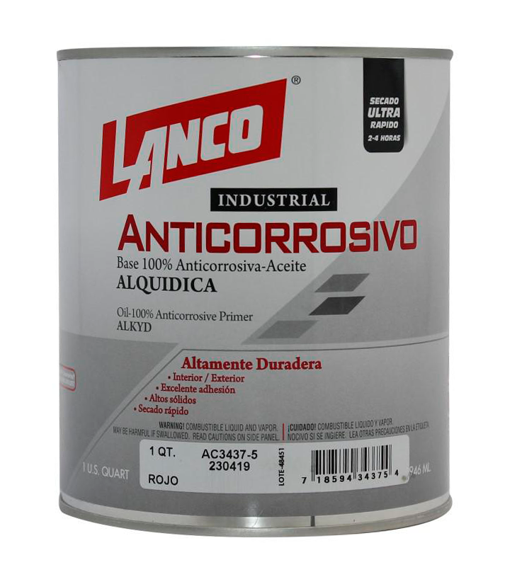 ANTICORROSIVO Industrial blanco 1/4GL