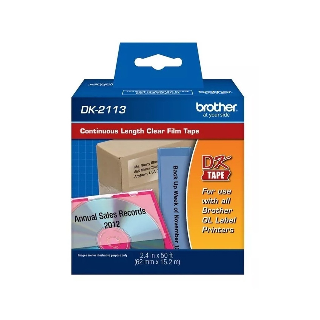 Etiqueta Brother  62mm 15,2mt DK2113