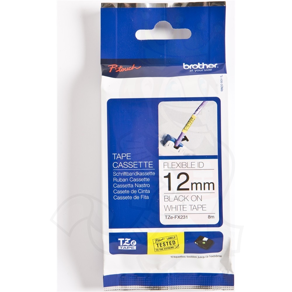 Cinta rotuladora flexible Brother TZeFX231