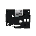 Cinta rotuladora Brother negro sobre plata 36 mm TZeSM961