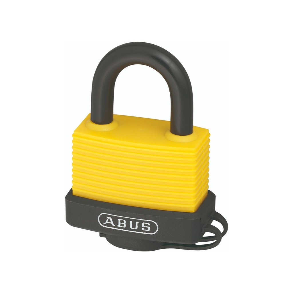 Candado Vinilo 70AL/45 KD Amarillo BLISTEADO ABUS
