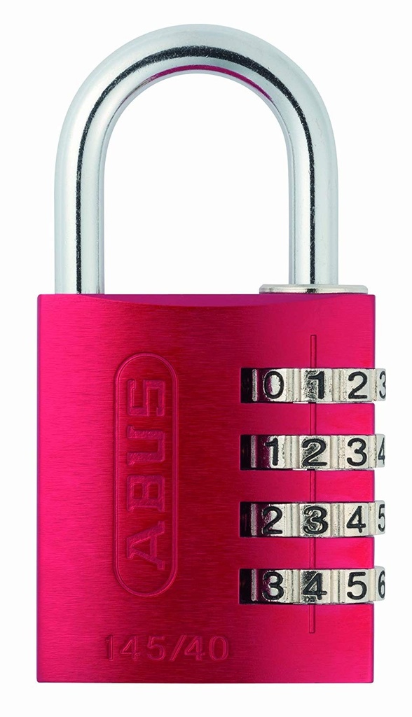 CANDADO ALUMINIO 145/40 ROJO CLAVE BLISTEADO
