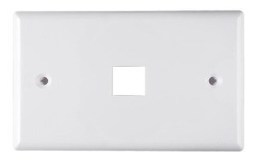 Face plate 1 puesto color blanco