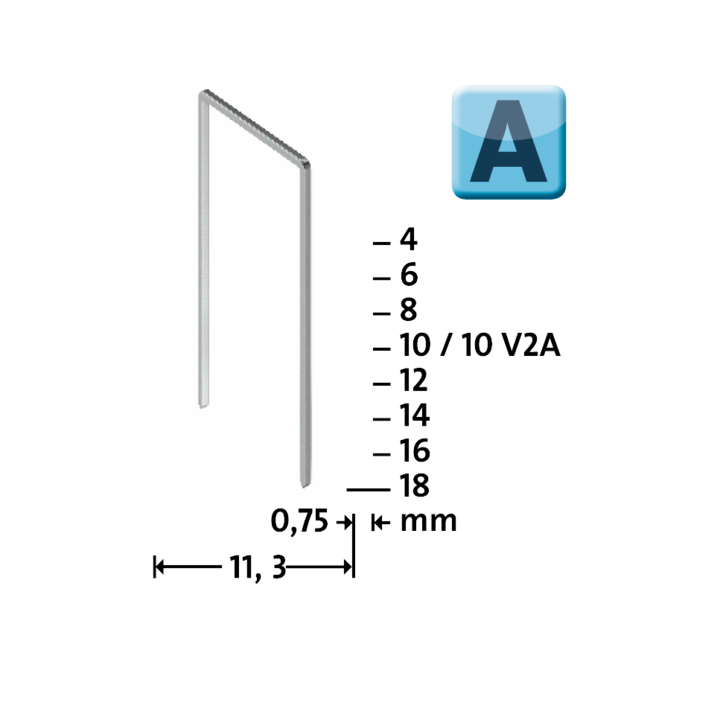 Grapa de Alambre Fino Novus 53/8 100 unidades