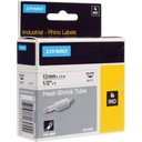 Cinta Termocontraíble DYMO Rhino 18055 12 mm Negro sobre Blanco