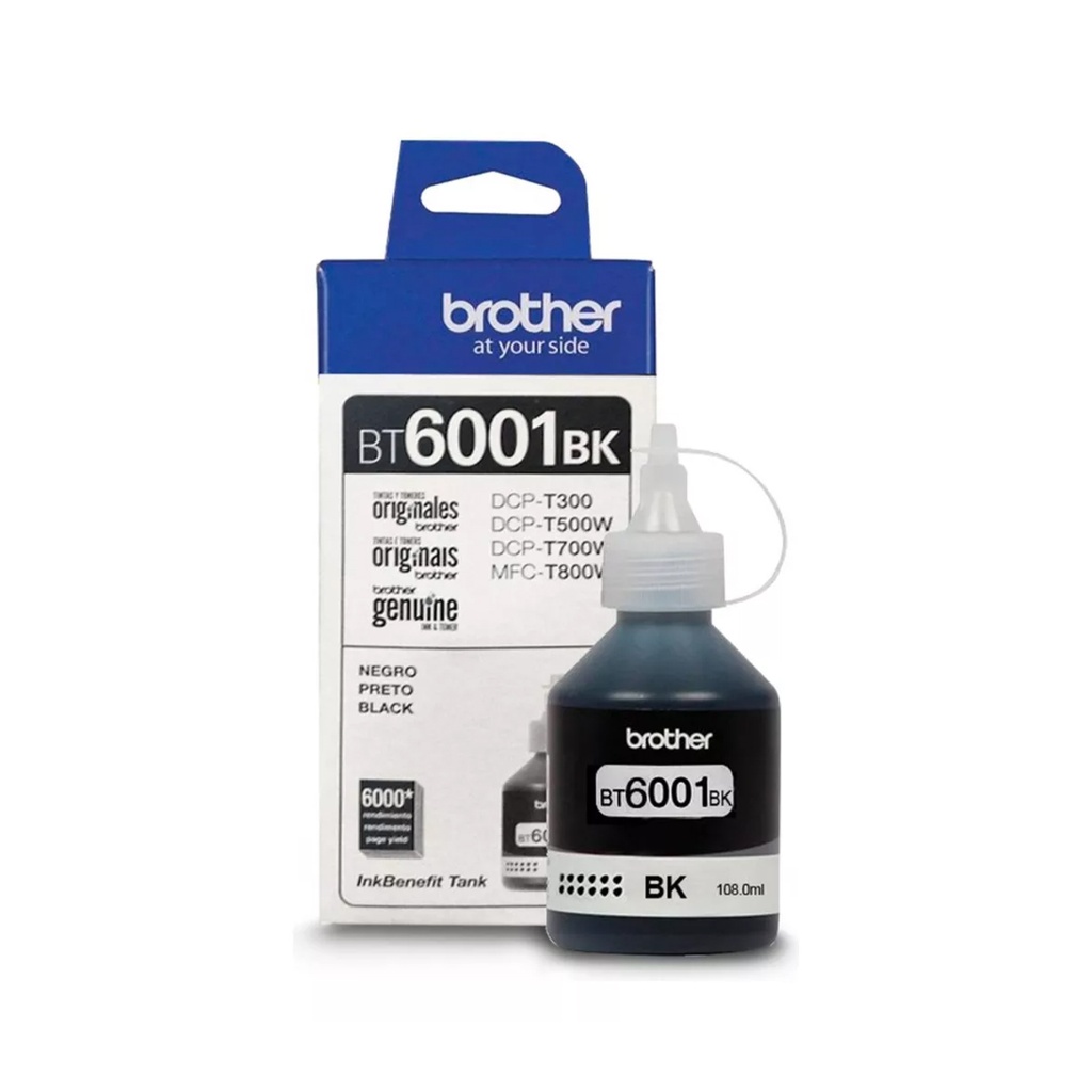 Tinta Negra Brother BT6001BK