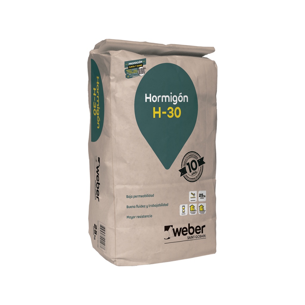 Hormigon preparado Weber H-30 Saco 25kg