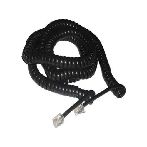 Cordon espiral Retractil Negro para Telefonos