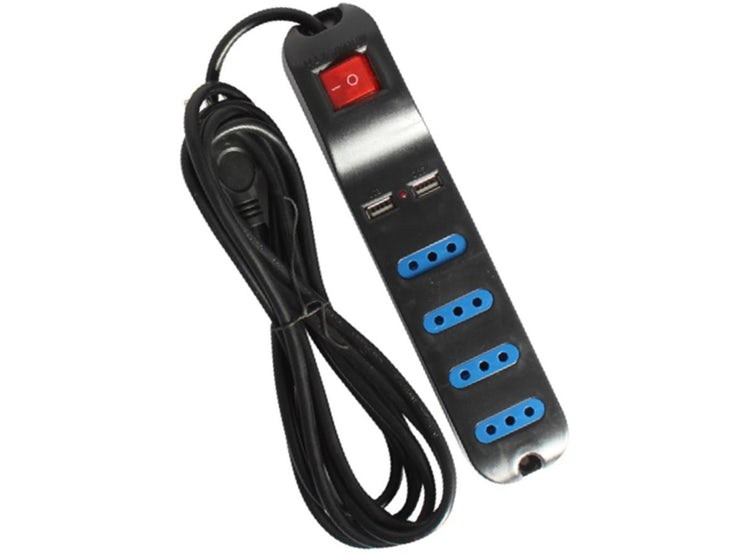 ALARGADOR ELECTRICO 5MT 2 USB BLANCO