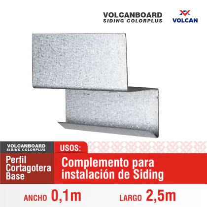 Perfil corta gota inicio siding ZC 0.5mm L 2.5m