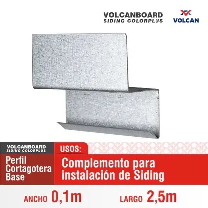 Perfil corta gota inicio siding ZC 0.5mm L 2.5m