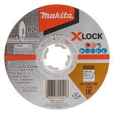 Disco de Corte Acero Inoxidable Makita 4-1/2” (115 x 1,2 x 22,23) A60T X-LOCK E-00387