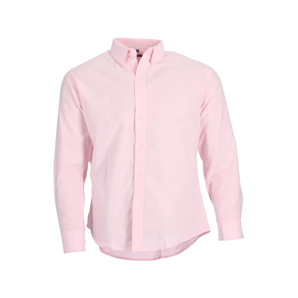 CAMISA OXFORD M/L ROSADO T/M