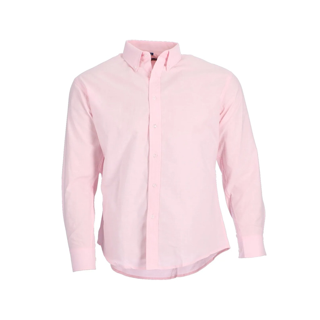 CAMISA OXFORD M/L ROSADO T/XL