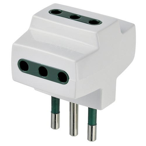 Enchufe Adaptador electrico Triple Vimar  italiano 