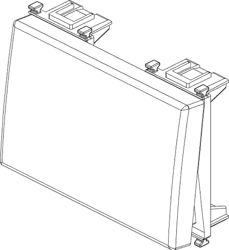 Tecla VIMAR 3M iluminable en anillo blanco