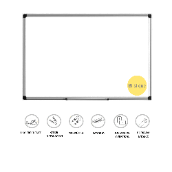 PIZARRA BLANCA MAGNÉTICA BISILQUE 060×045