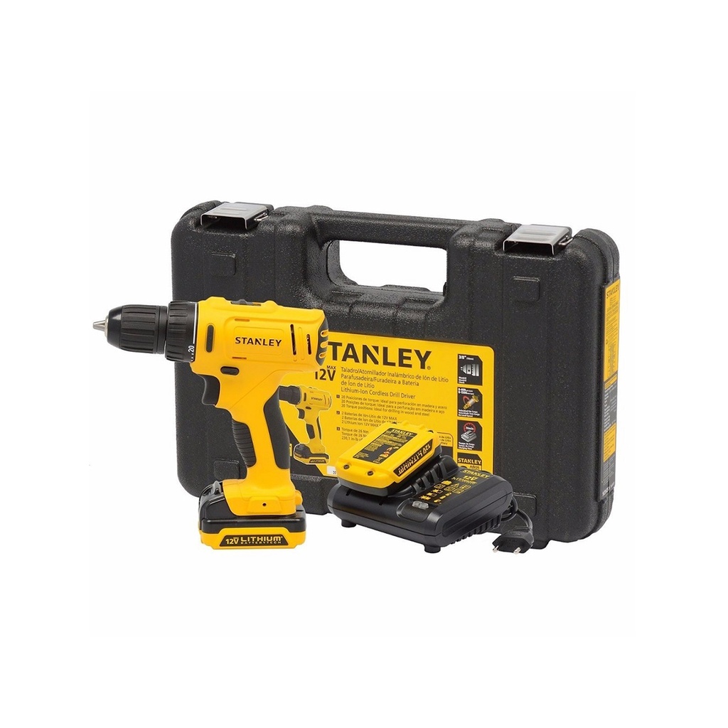 Taladro atornillador Stanley 12V SCD121S2K-B2C