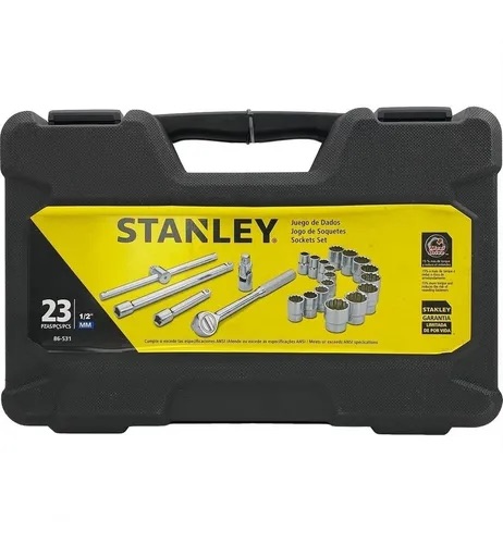Juego de dados stanley 1/2  23 PZA (12-30MM) 83-531
