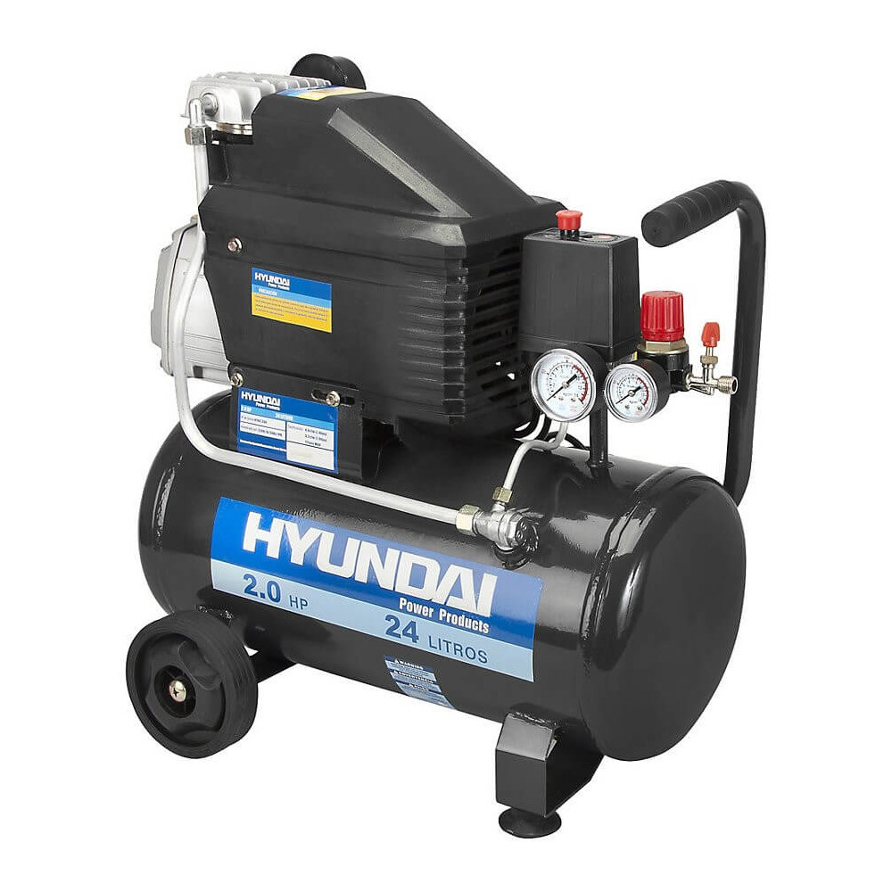 Compresor Hyundai Monofásico 2HP 24L 115psi Directo