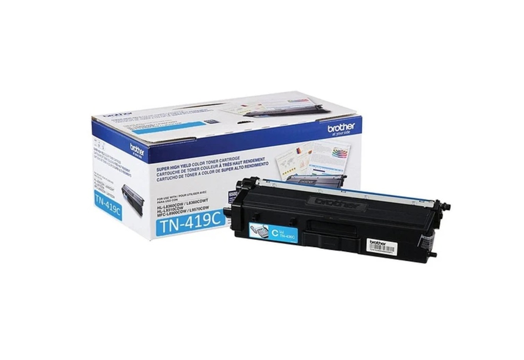 Tóner Original Brother TN-419C Cian Ultra Alto Rendimiento