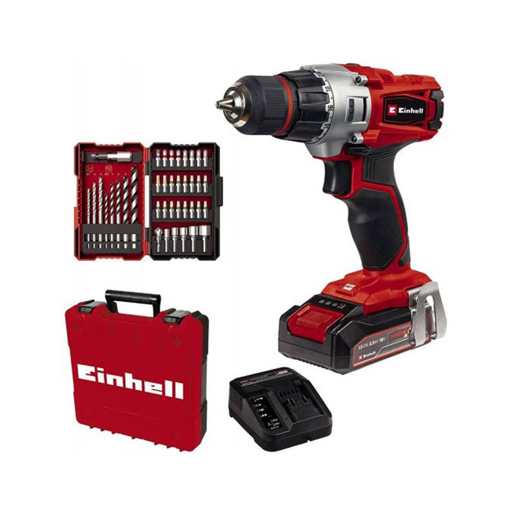 Taladro inalámbrico TE-CD 18/2 Li +39 de Einhell - 4514219