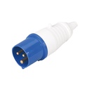 Enchufe Industrial macho volante 16A 220V 2p+T