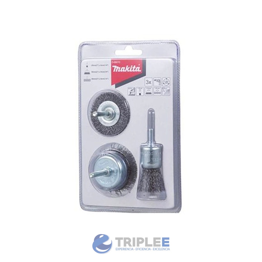 Set de Gratas Toma 1/4" para Taladro  Makita D-66070