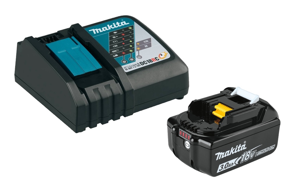 Set Cargador Rapido makita + Bateria 18V 3AH 191A24-4