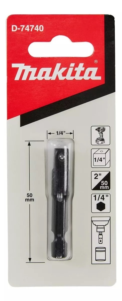 Adaptador de dados 1/4 makita D-74740